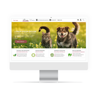 Webdesign Tiernahrung